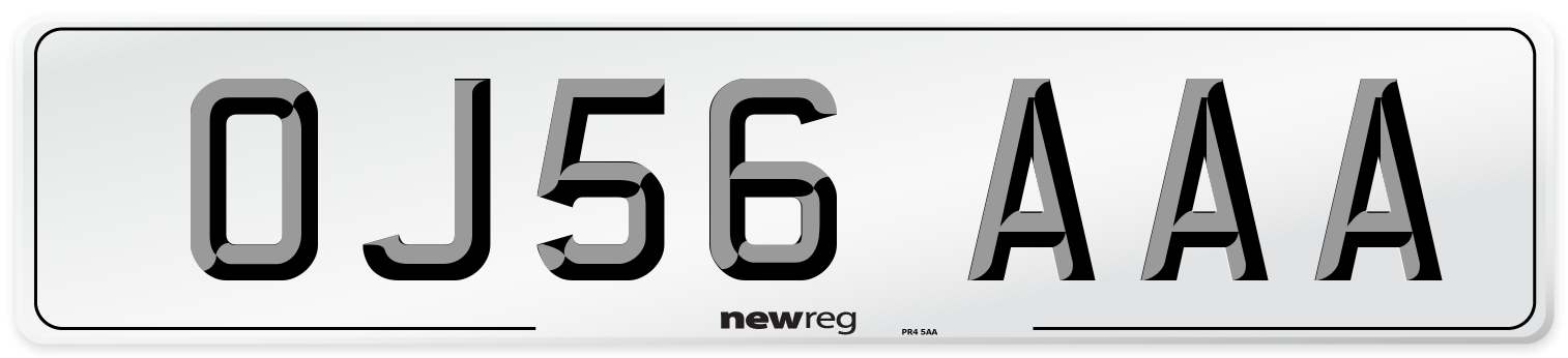 OJ56 AAA Number Plate from New Reg